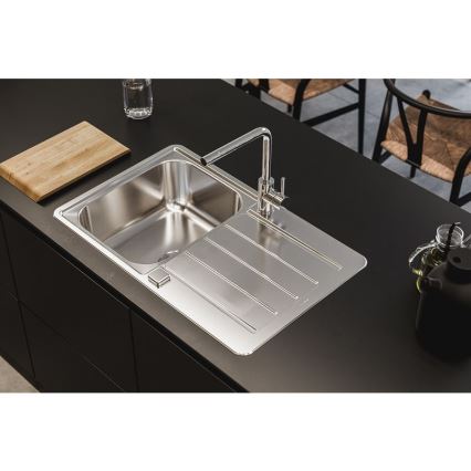 ALVEUS 1136608 - Diskho för kök LINE 79x50 cm rostfri/satin, utan lyftventil