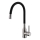 ALVEUS 1144432 - Vaskkran med flexibel arm MINTAS 34 cm borstad stål/svart