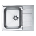 ALVEUS 1144603 - Diskho för kök LINE 61,5x50 cm matt stål/satin, utan lyftventil