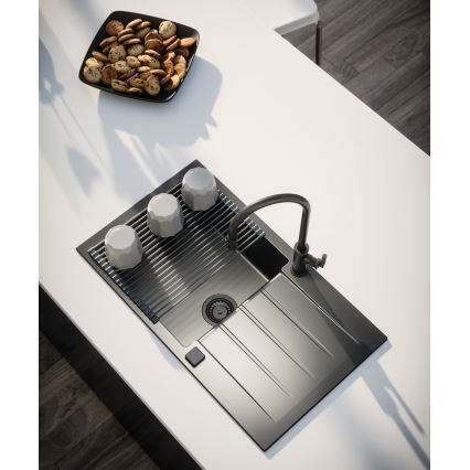 ALVEUS 1148159 - Diskho för kök CADIT 79x50 cm granit/svart