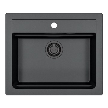 ALVEUS 1148162 - Diskho för kök ATROX 59x50 cm granit/svart