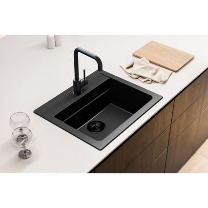 ALVEUS 1148162 - Diskho för kök ATROX 59x50 cm granit/svart