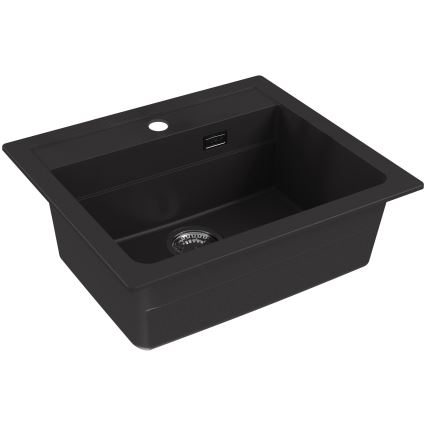 ALVEUS 1148162 - Diskho för kök ATROX 59x50 cm granit/svart