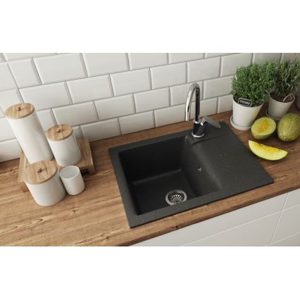 ALVEUS 1149116 - Diskho för kök GEM 59x50 cm granit/svart
