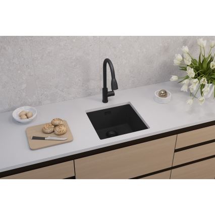 ALVEUS 1150048 - Diskho för kök OMNI 45x45 cm granit/svart