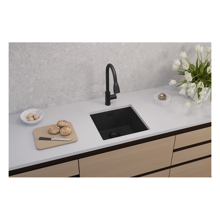 ALVEUS 1150048 - Diskho för kök OMNI 45x45 cm granit/svart