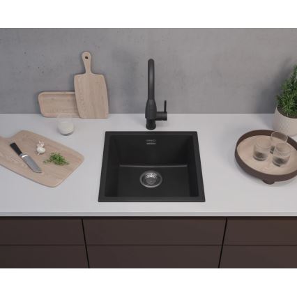 ALVEUS 1150048 - Diskho för kök OMNI 45x45 cm granit/svart