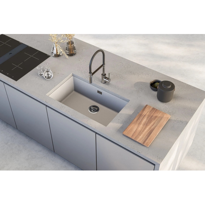 ALVEUS 1150058 - Diskho för kök OMNI 75x45 cm granit/vit
