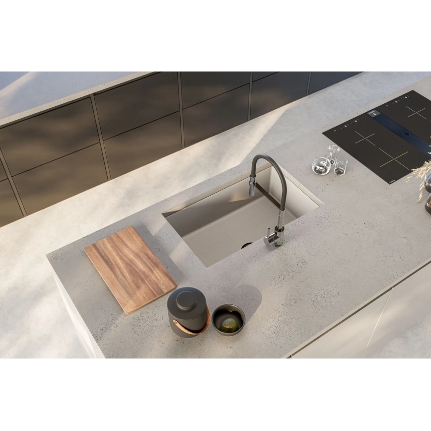 ALVEUS 1150058 - Diskho för kök OMNI 75x45 cm granit/vit