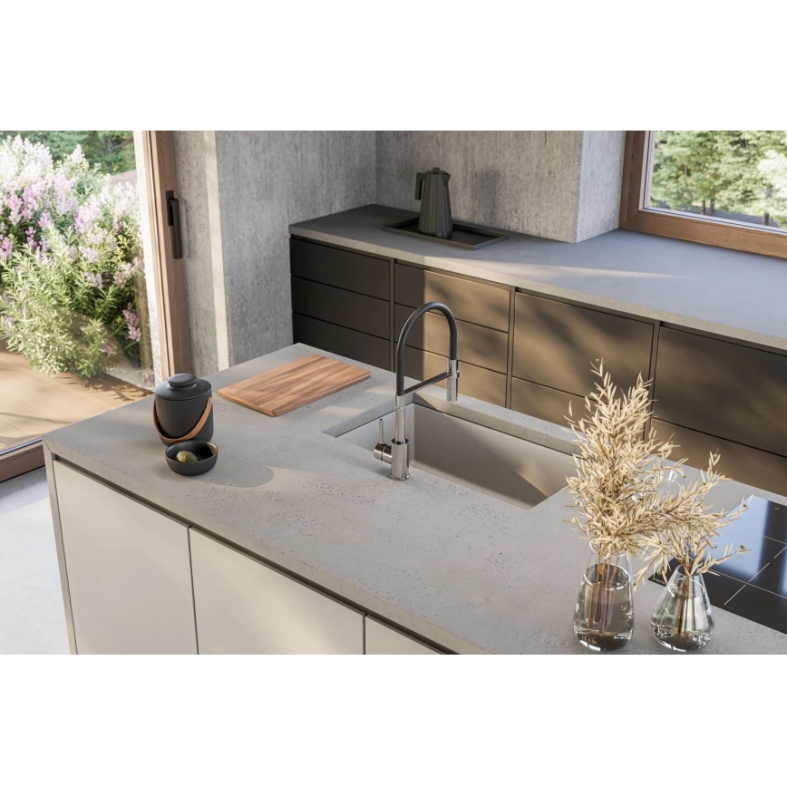 ALVEUS 1150058 - Diskho för kök OMNI 75x45 cm granit/vit