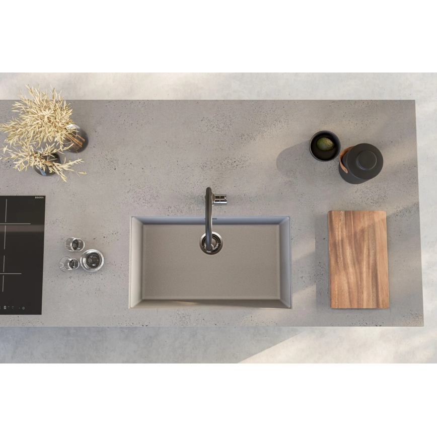 ALVEUS 1150058 - Diskho för kök OMNI 75x45 cm granit/vit