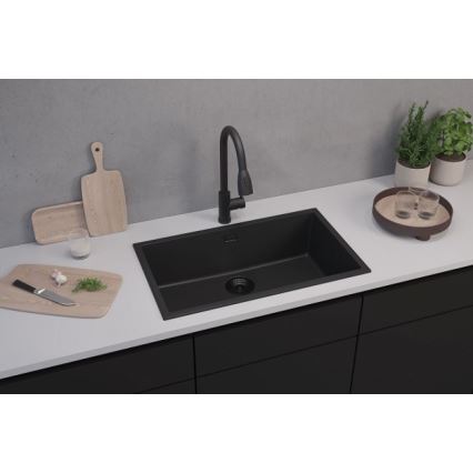 ALVEUS 1150064 - Diskho för kök OMNI 75x45 cm granit/svart