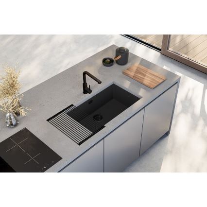 ALVEUS 1150064 - Diskho för kök OMNI 75x45 cm granit/svart