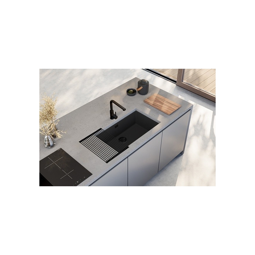 ALVEUS 1150064 - Diskho för kök OMNI 75x45 cm granit/svart