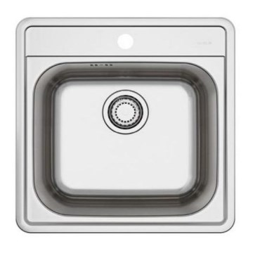 ALVEUS 1151258 - Diskho för kök MORE 50x49 cm matt stål/satin