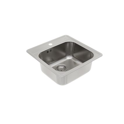 ALVEUS 1151258 - Diskho för kök MORE 50x49 cm matt stål/satin