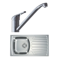 ALVEUS SETA259 - Diskho BASIC 78x43,5 cm + köksblandare RIVIERA 14,8 cm satin/blank krom