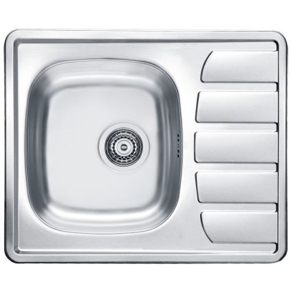 ALVEUS SETA265 - Kökho sinks ZOOM 61,5x50 cm + kran RIVIERA 14,8 cm satin/blank krom
