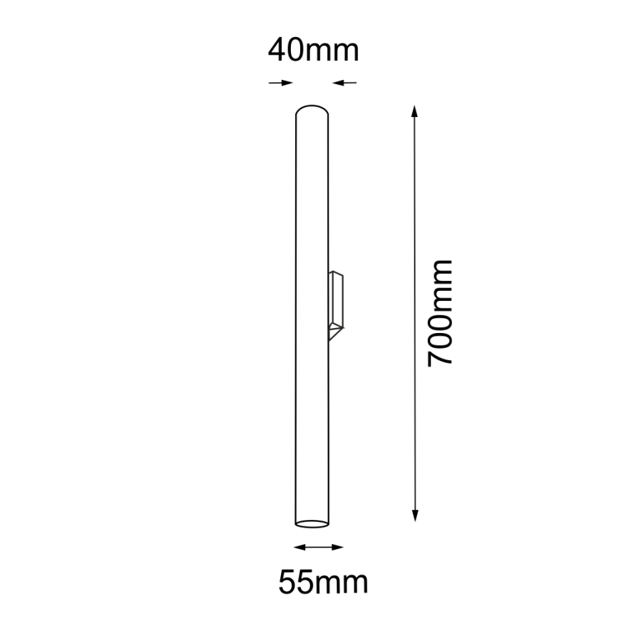 Amplex - Vägglampa 2xGU10-MR11/15W/230V svart/mässing
