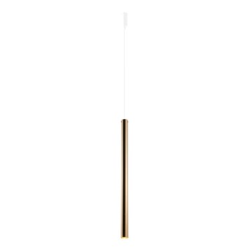 Amplex - Ljuskrona med textilsladd 1xGU10-MR11/15W/230V vit/mässing