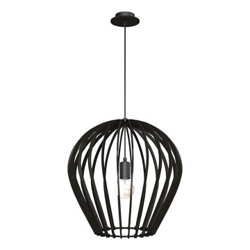 Amplex - Pendellampa med kabel 1xE27/20W/230V svart