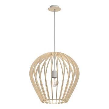 Amplex - Pendellampa med sladd 1xE27/20W/230V beige
