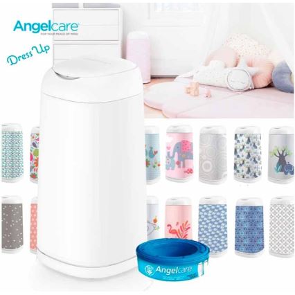 Angelcare - Blöjsoptunna DRESS UP + 1x refill cassette
