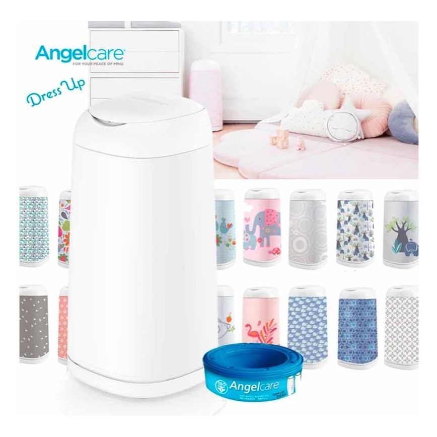 Angelcare - Blöjsoptunna DRESS UP + 1x refill cassette