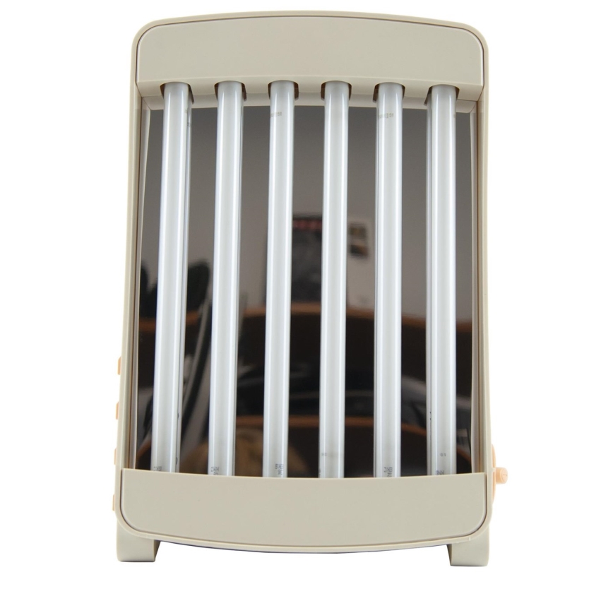 Ansiktssolarium för hemmabruk med 6 färgade UV-rör Cosmedico 90W/230V