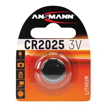 Ansmann 04673 - CR 2025 - Lithium Knappcellbatterier 3V