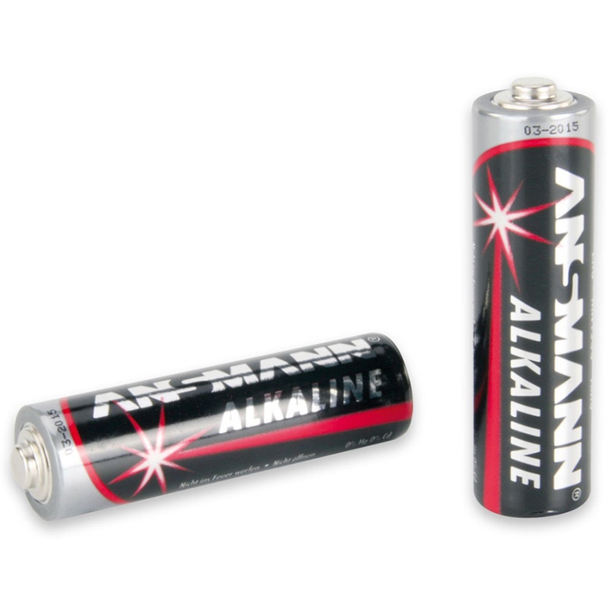 Ansmann 09629 LR6 AA röd - 4st alkaliska batterier 1,5V