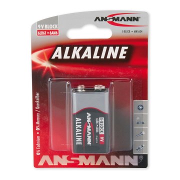Ansmann 09887 6LR61 9V Block red - Alkaliska batterier 9V