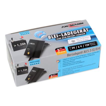 Ansmann 11496 - ALCS 2-12/0,4 - Batteriladdare 2-12V/1,2-40Ah