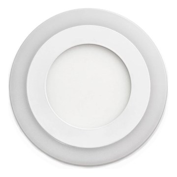 APLED - Infälld LED badrumsbelysning RONDO DUO LED/4W + LED/12W/230V IP41 3000/4000K diameter 19,5 cm vit