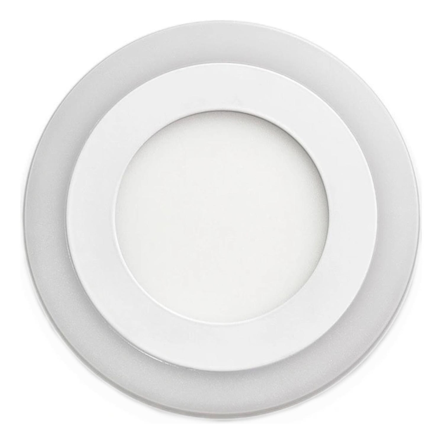 APLED - Infälld LED badrumsbelysning RONDO DUO LED/4W + LED/12W/230V IP41 3000/4000K diameter 19,5 cm vit