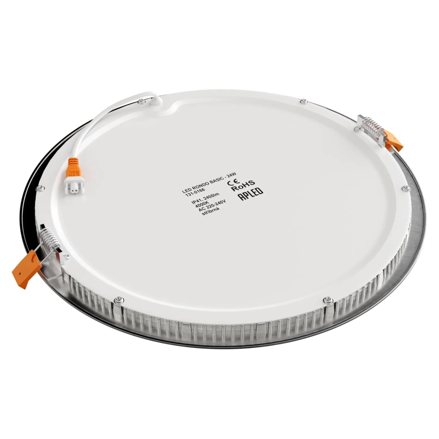 APLED - Infälld LED badrumsbelysning RONDO LED/24W/230V IP40 diameter 30 cm matt krom