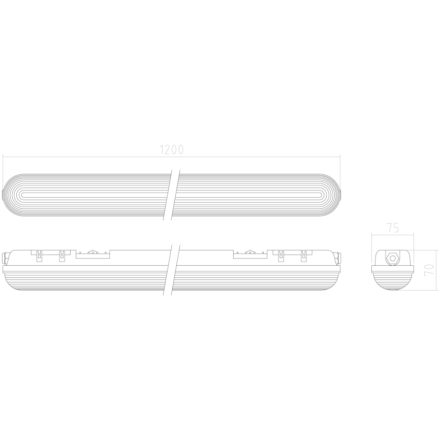 APLED - LED Fäst lampa DUSTER LED/58W/230V IP65 4000K