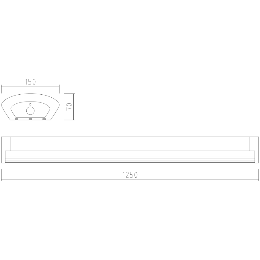 APLED - LED Fäst lampa TROUT LED/72W/230V 4000K