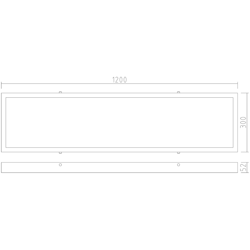 APLED - LED fäst panel LONG LED/40W/230V 4000K 120x30cm IP41 vit