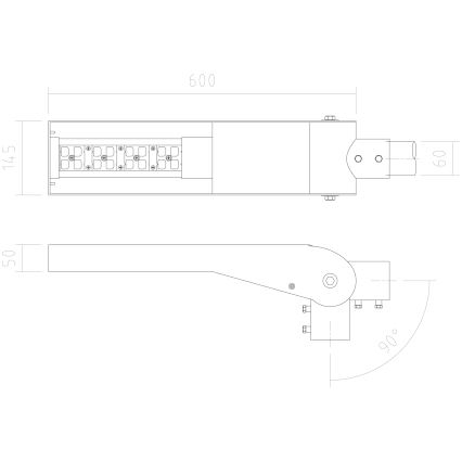 APLED - LED gatulampa FLEXIBO PREMIUM LED/58W/90-265V IP65 2700K