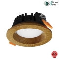 APLED - LED infälld belysning RONDO WOODLINE LED/3W/230V 3000K diameter 9 cm ek massivt trä