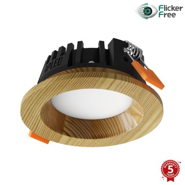 APLED - LED infälld belysning RONDO WOODLINE LED/3W/230V 4000K diameter 9 cm tall massivt trä