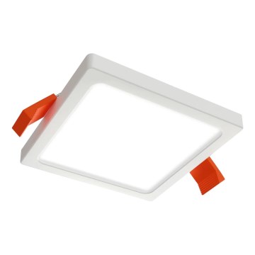 APLED - LED infälld belysning SQUARE SLIM LED/8W/230V 9x9 cm vit