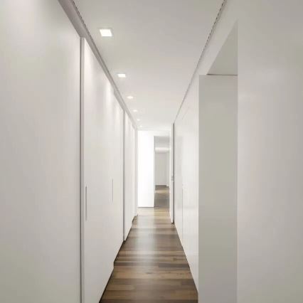 APLED - LED infälld belysning SQUARE SLIM LED/8W/230V 9x9 cm vit