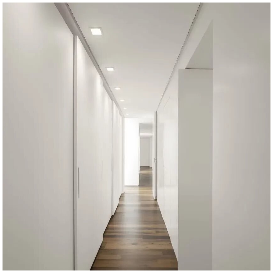 APLED - LED infälld belysning SQUARE SLIM LED/8W/230V 9x9 cm vit
