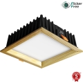 APLED - LED infälld belysning SQUARE WOODLINE LED/12W/230V 3000K 17x17 cm tall massivt trä