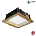 APLED - LED infälld belysning SQUARE WOODLINE LED/6W/230V 4000K 12x12 cm ask massivt trä