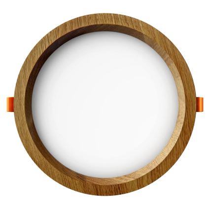 APLED - LED infälld belysning RONDO WOODLINE LED/12W/230V 3000K diameter 20 cm ek massivt trä