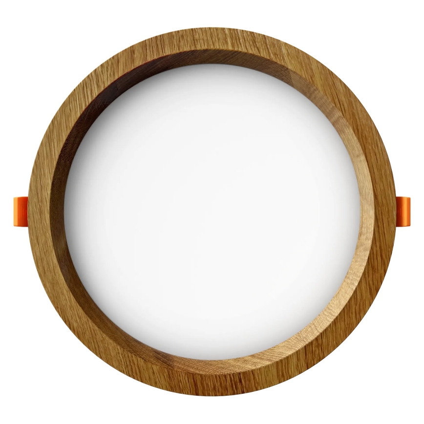 APLED - LED infälld belysning RONDO WOODLINE LED/12W/230V 3000K diameter 20 cm ek massivt trä