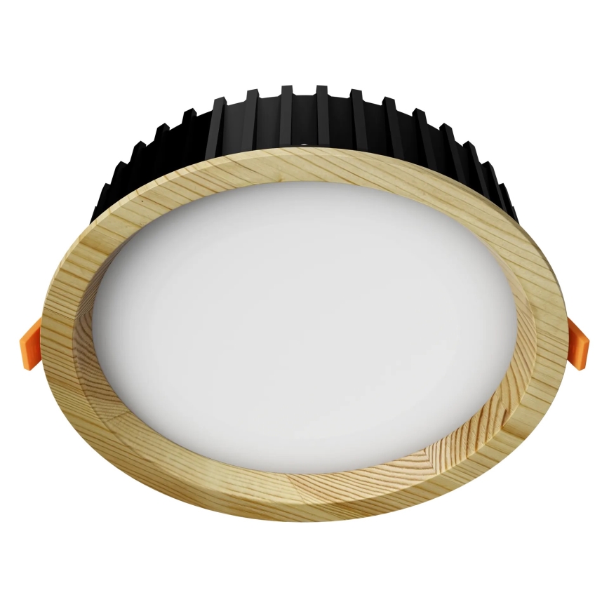 APLED - LED infälld belysning RONDO WOODLINE LED/12W/230V 3000K diameter 20 cm tall massivt trä